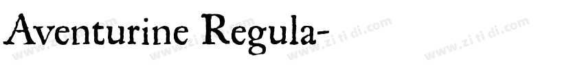 Aventurine Regula字体转换